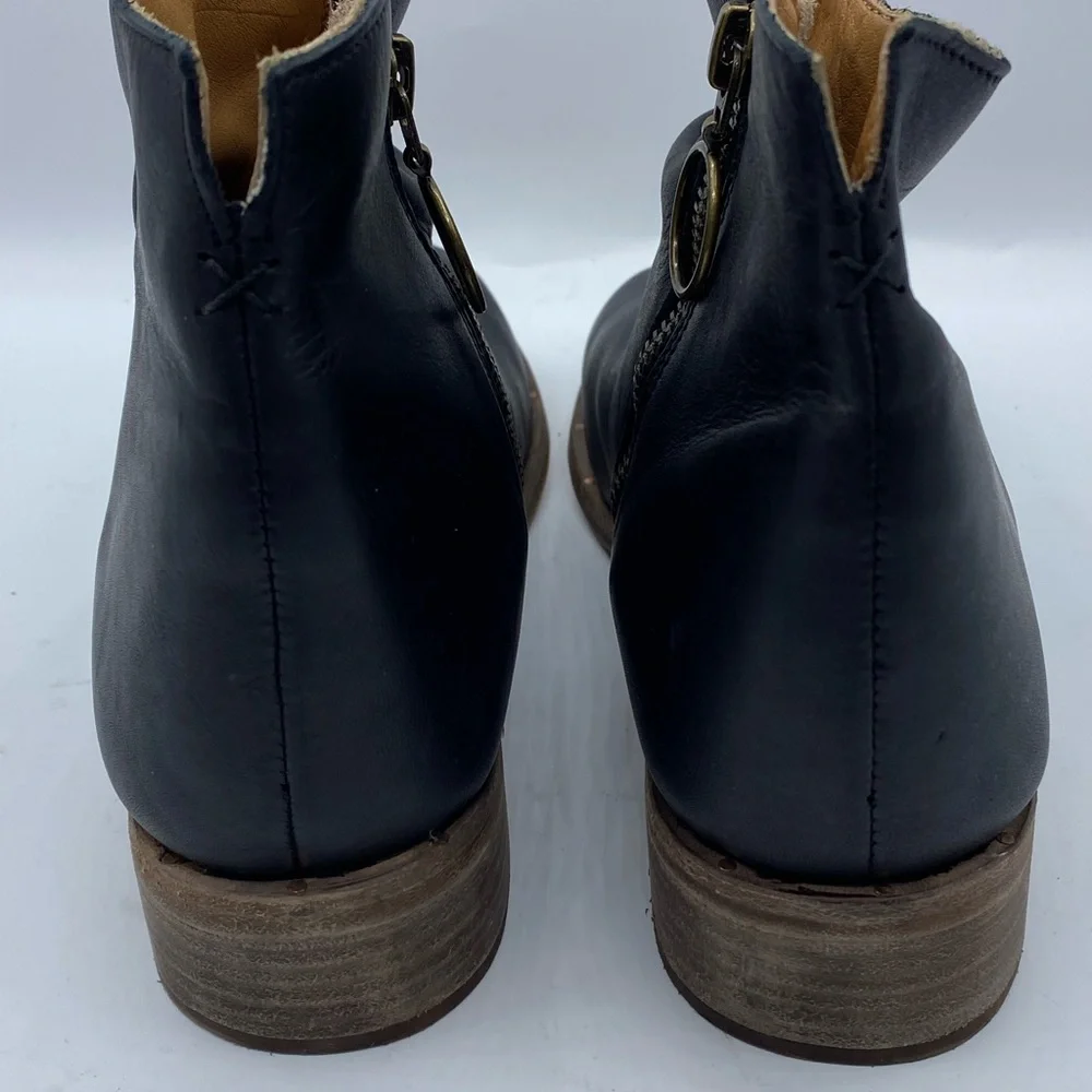 Beek Ouail Ankle‎ Bootie Boots Black Leather